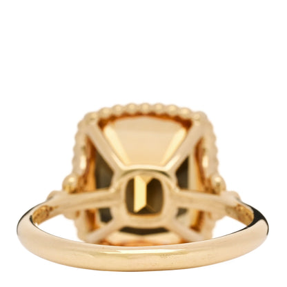 Tiffany 18K Yellow Gold Diamond Citrine Sparklers Cocktail Ring 56 7.5 4 of 6