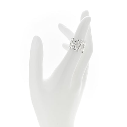 Tiffany Sterling Silver Wide Paloma Picasso Olive Leaf Band Ring 49 5 2 of 4