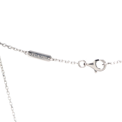 Van Cleef & Arpels 18K White Gold Mother of Pearl Vintage Alhambra Pendant Necklace 5 of 7