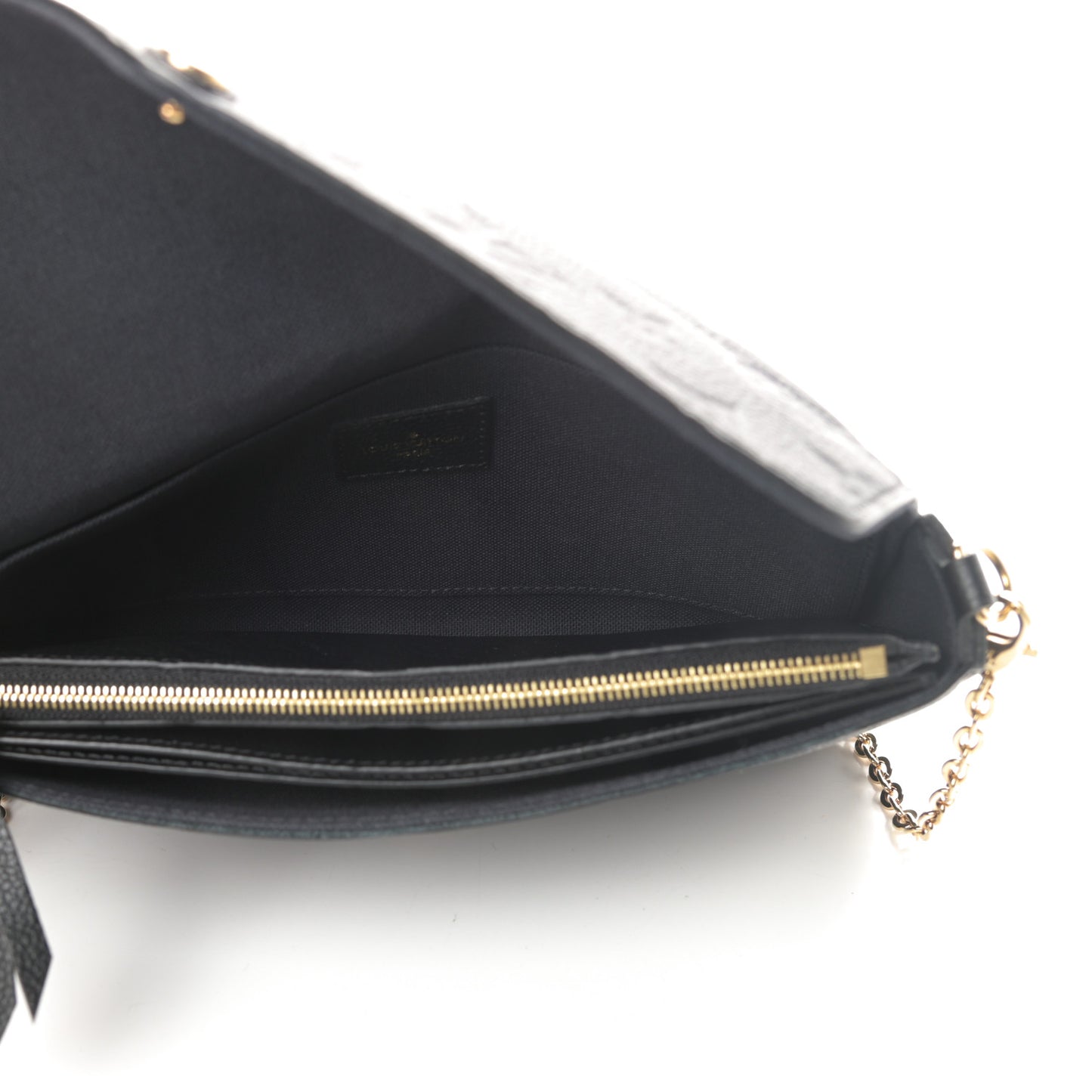 Empreinte Pochette Felicie Chain Wallet Black