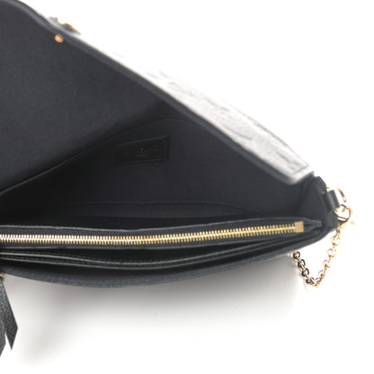 Louis Vuitton Empreinte Pochette Felicie Chain Wallet Black 6 of 16