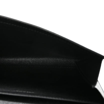 Saint Laurent Grain de Poudre Uptown Chain Wallet Black 6 of 12