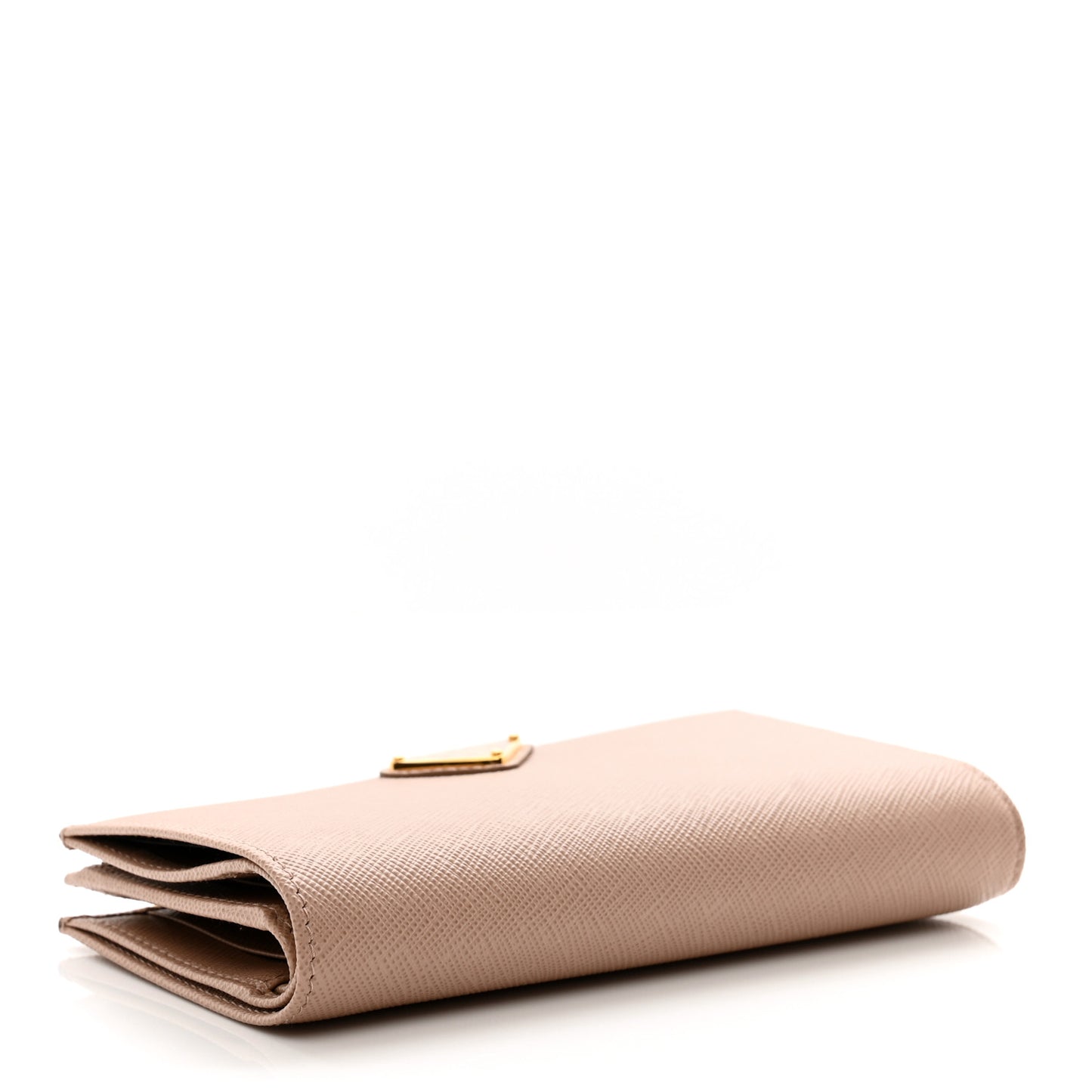 Saffiano Triangle Continental Wallet Cammeo