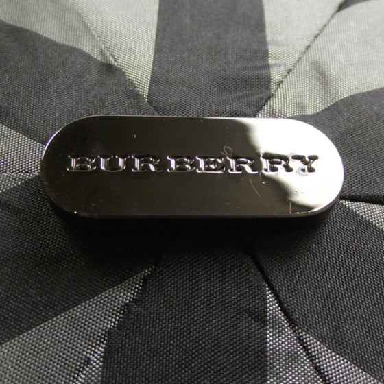 Compact Check Umbrella Grey