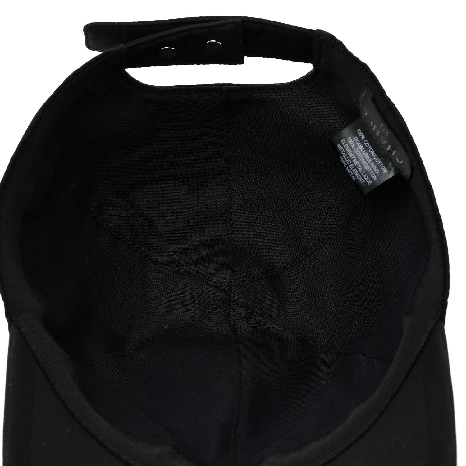 Chanel Cotton CC Cap Hat Black 7 of 10