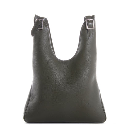 Hermes Taurillon Clemence Massai PM Vert Olive 1 of 8