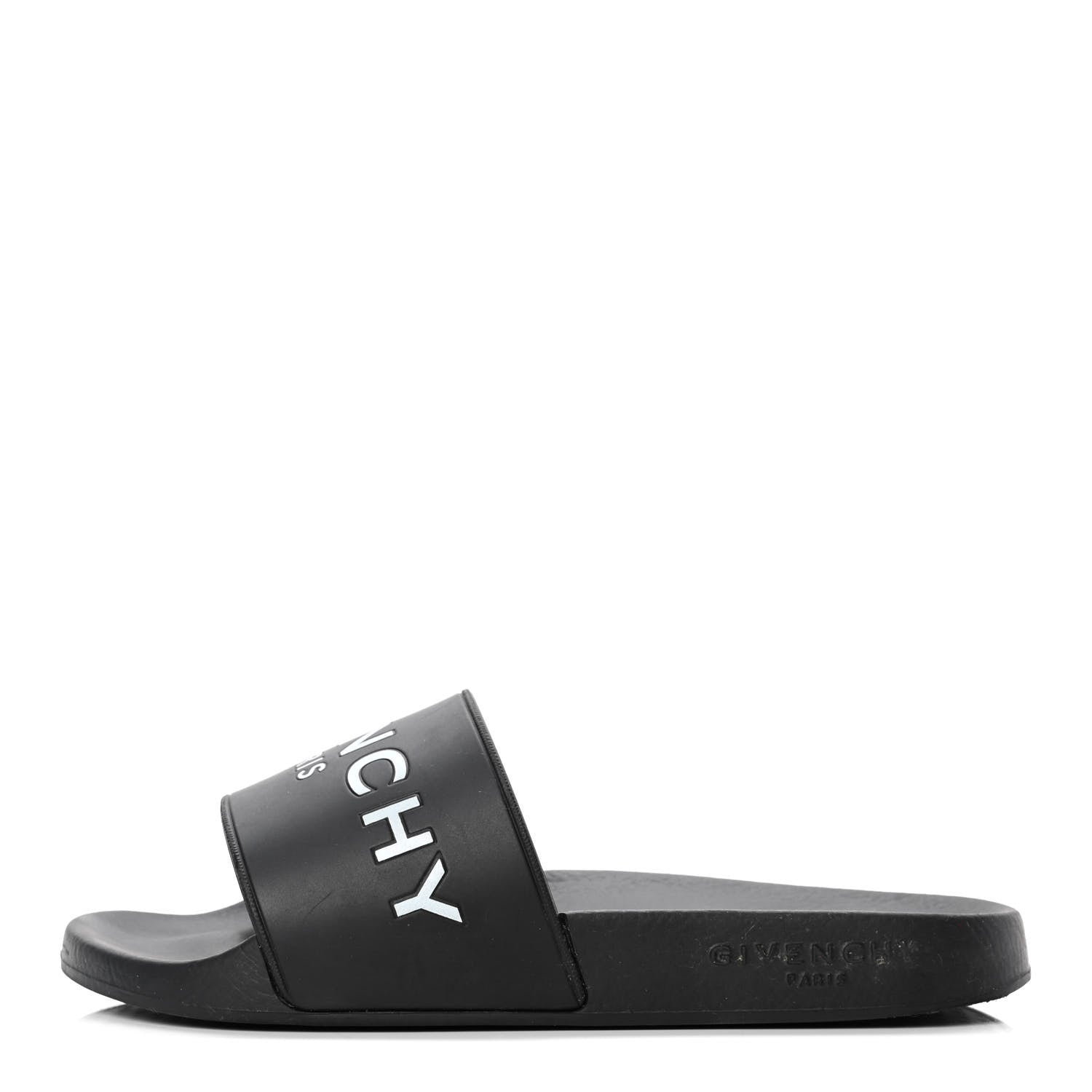Givenchy Rubber Logo Pool Slide Sandals 35 Black 1 of 4