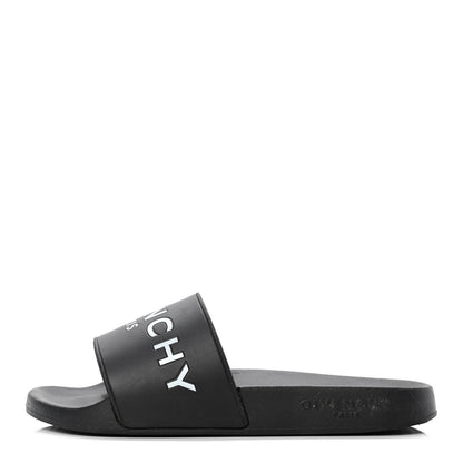 Givenchy Rubber Logo Pool Slide Sandals 35 Black 1 of 4