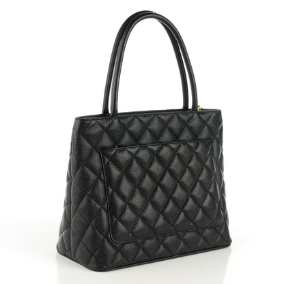 Chanel Caviar Quilted Medallion Tote Black 3 of 8