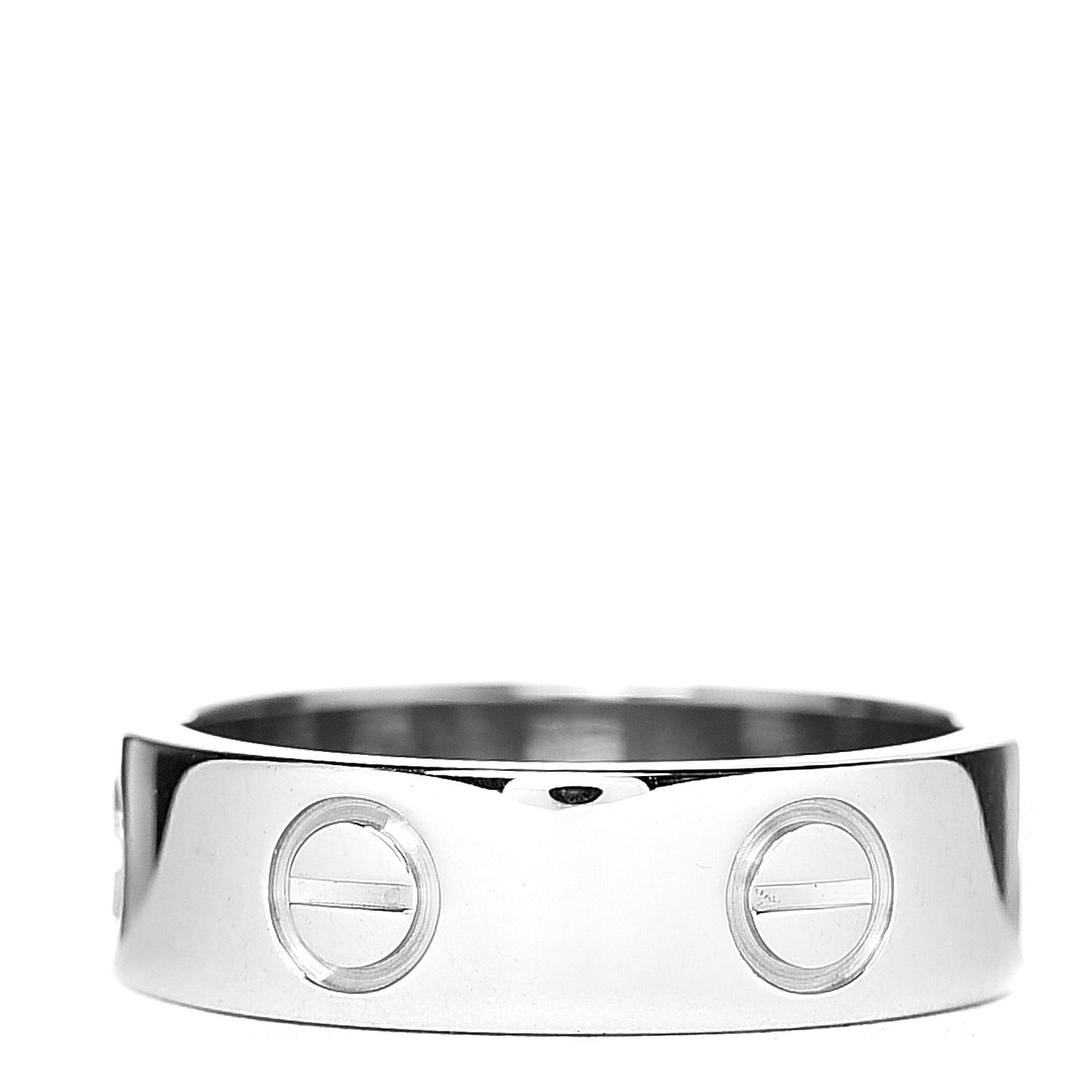 18K White Gold 5.5mm LOVE Ring 51 5.75