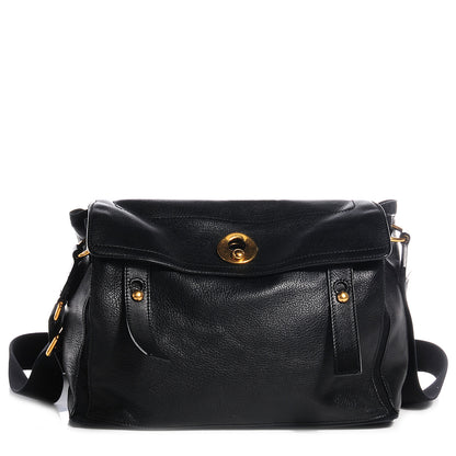 Saint Laurent Leather Muse Two Messenger Black 1 of 9
