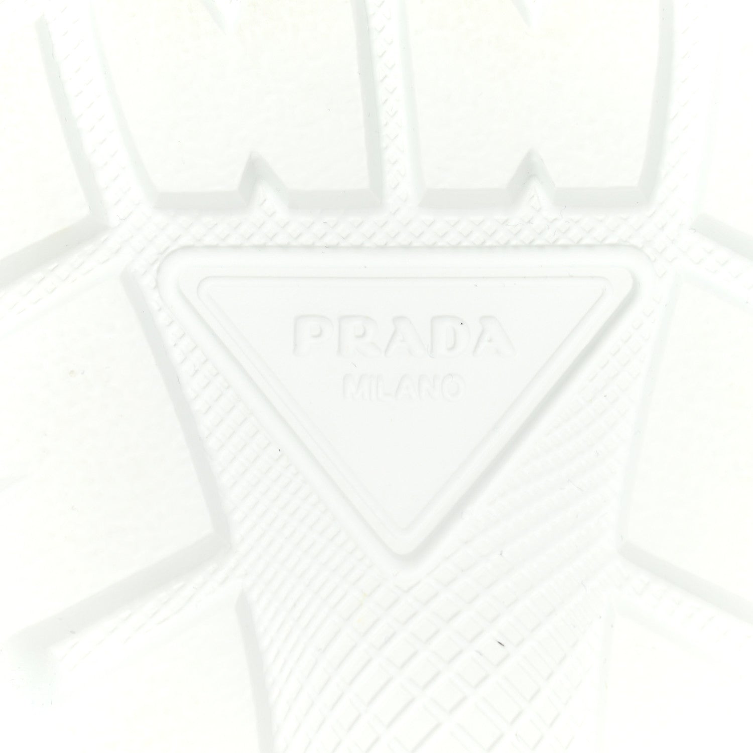 Prada Re-Nylon Gabardine Rubber Logo Quilted Womens 50mm Low Top Sneakers 38.5 White Black 6 of 9