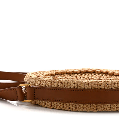 Saint Laurent Raffia Sac Round Naturel 8 of 9