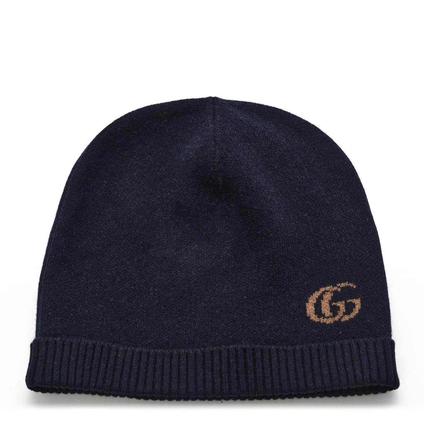 Cashmere Double G Beanie M Navy Beige