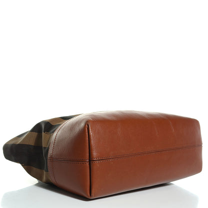 Fendi Pequin Cuoio Vegetale Medium Roll Tote Tobacco Cuoio Miele 4 of 11