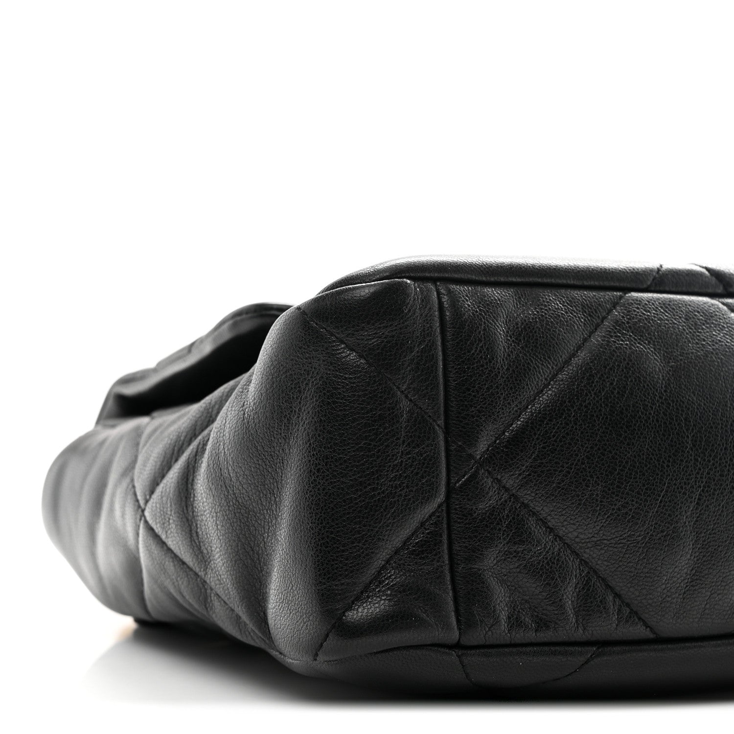 Chanel Goatskin Quilted Large Chanel 19 Flap Black 17 of 19
