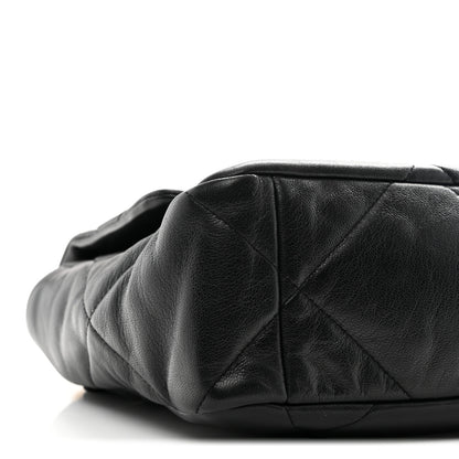 Chanel Goatskin Quilted Large Chanel 19 Flap Black 17 of 19