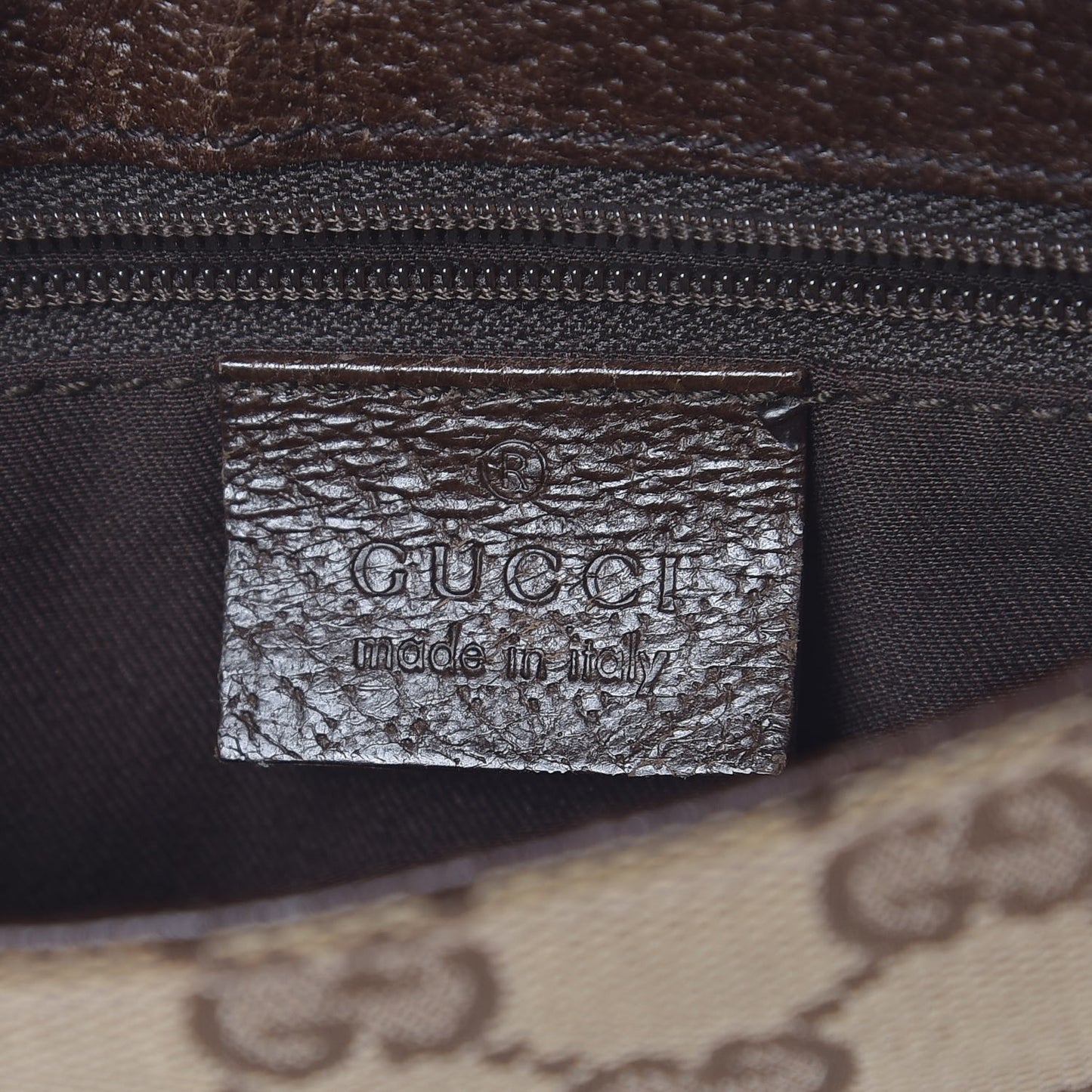 Monogram Waist Pouch Bag Dark Brown