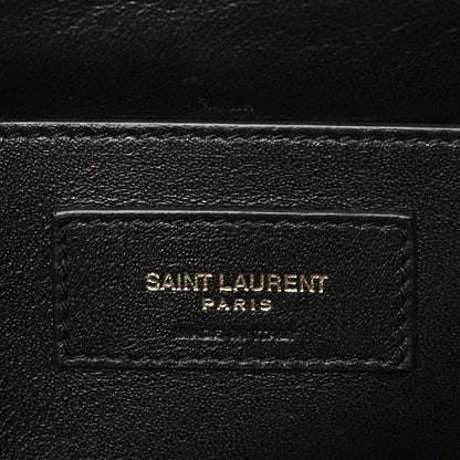 Saint Laurent Patent Matelasse Monogram Large Vicky Chain Bag Rouge Eros 6 of 8