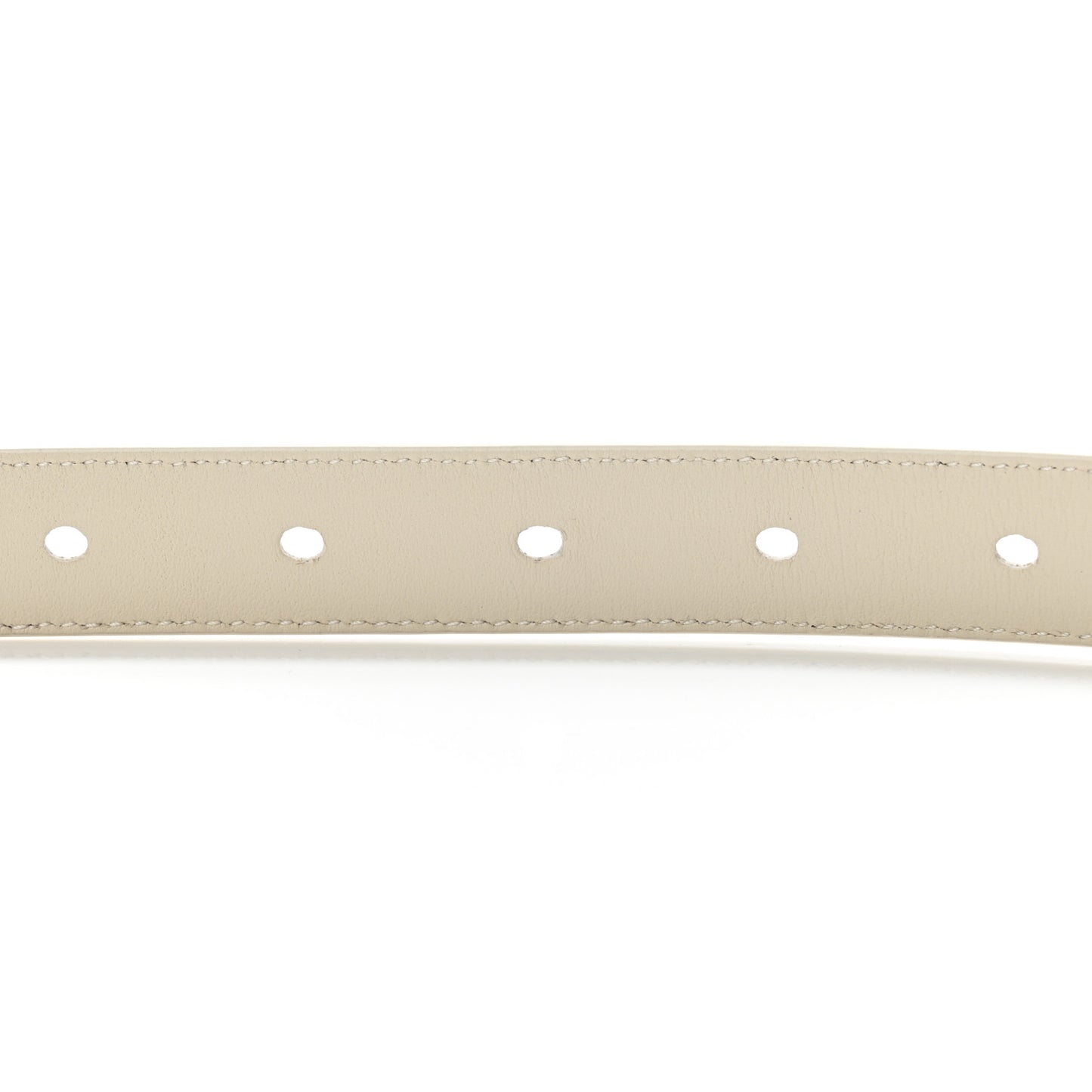Smooth Calfskin Monogram Square Buckle Belt 70 28 White