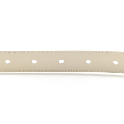 Saint Laurent Smooth Calfskin Monogram Square Buckle Belt 70 28 White 6 of 6