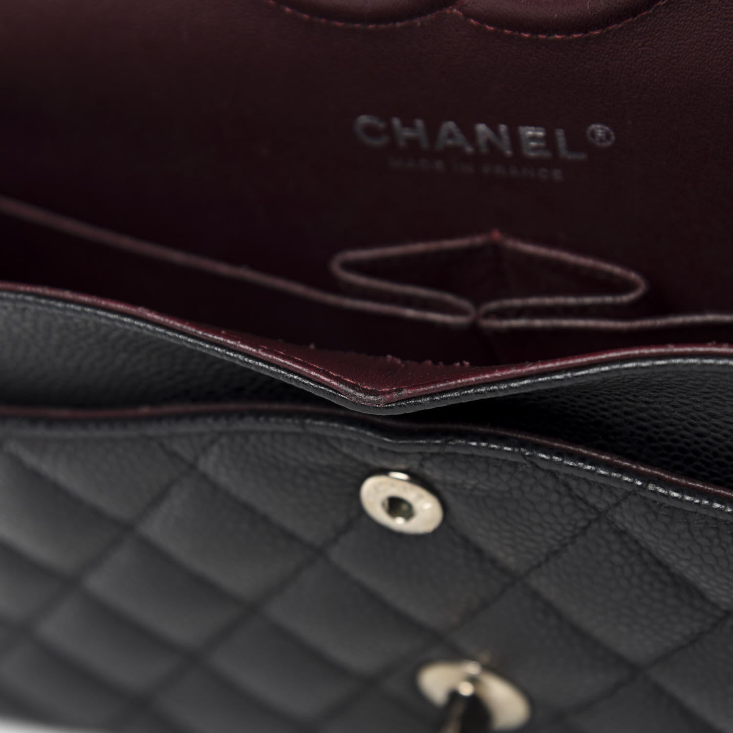 Chanel Caviar Quilted Medium Double Flap Black 10 of 14