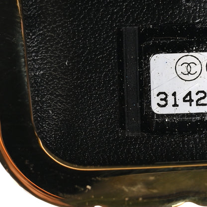 Chanel Glazed Goatskin Quilted Small Box With Chain Black 6 of 11