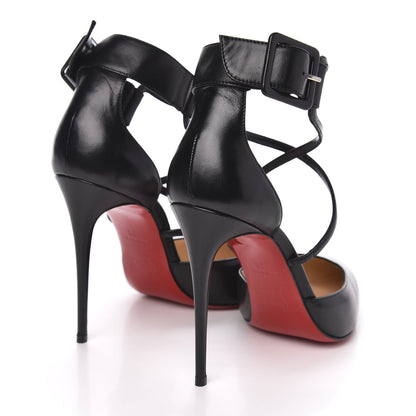 Christian Louboutin Shiny Nappa Suzanna 100 Pumps 38 Black 4 of 8