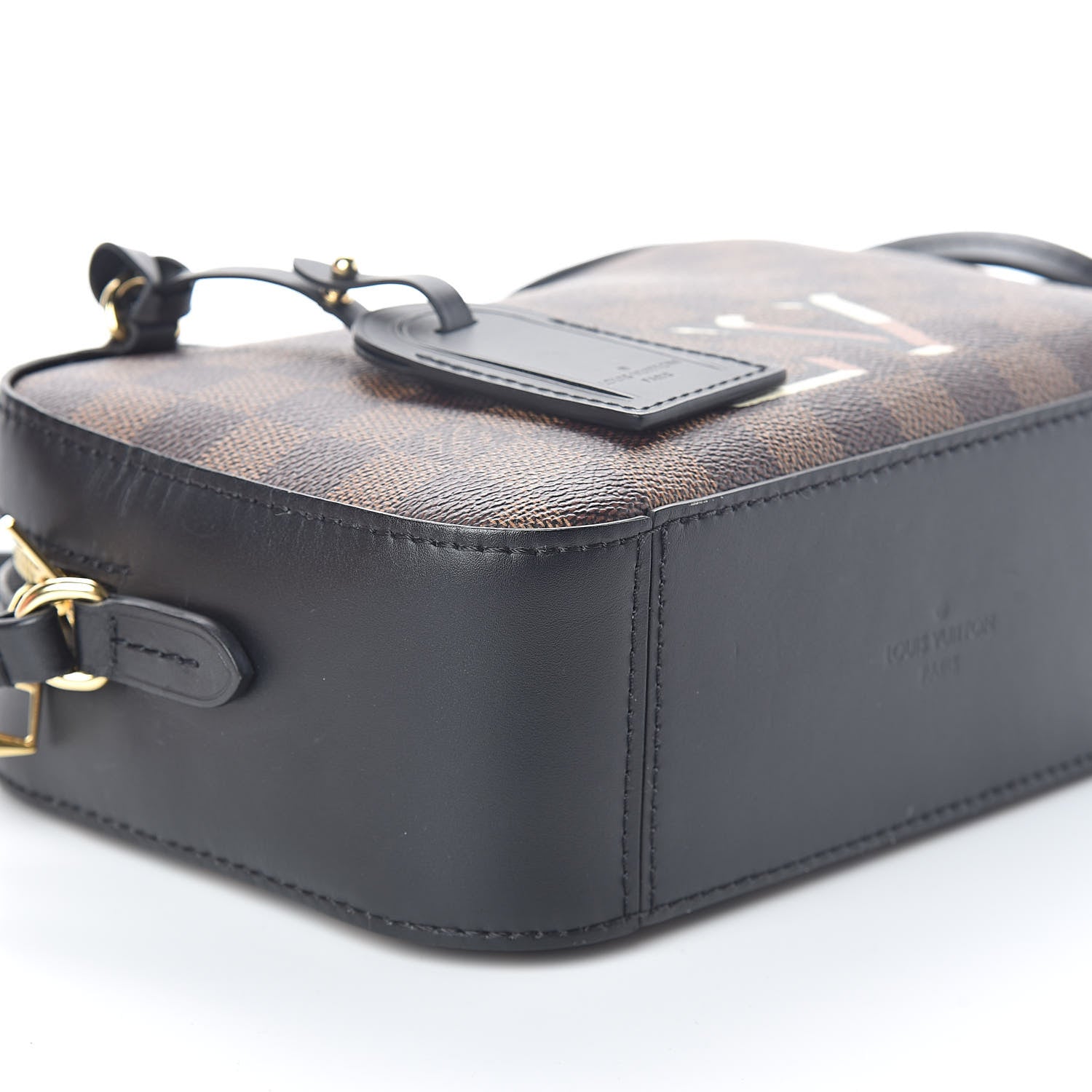 Louis Vuitton Damier Ebene Santa Monica Black 8 of 9