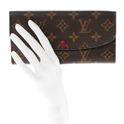 Louis Vuitton Monogram Emilie Wallet Fuchsia 2 of 7