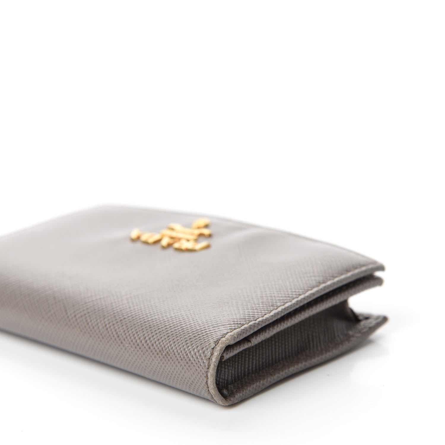 Prada Saffiano Metal Card Holder Argilla 9 of 12