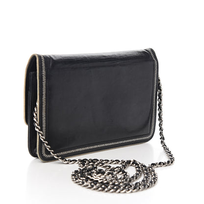 Chanel Lambskin Reissue Wallet On Chain WOC Black 2 of 13