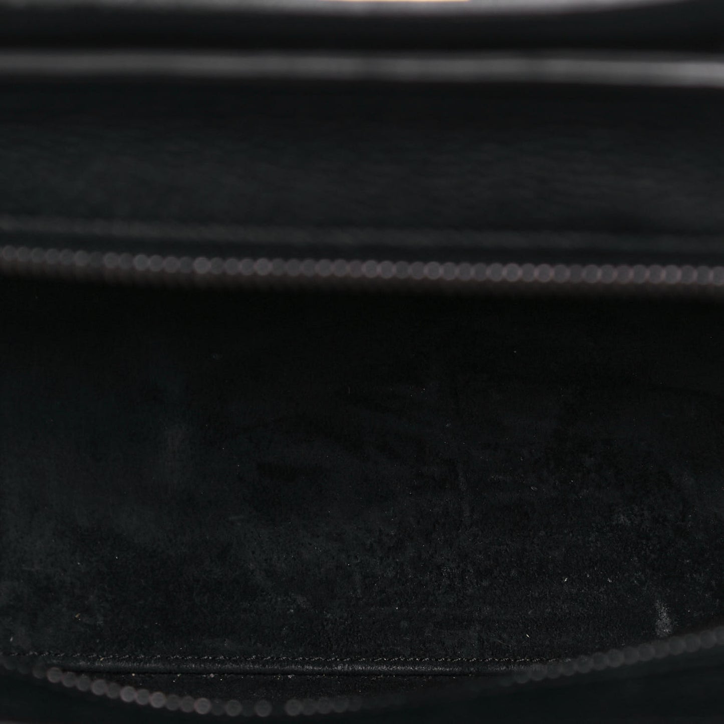 Drummed Calfskin Nano Luggage Black