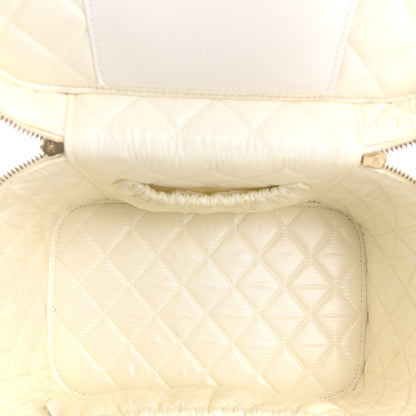 Chanel Caviar Quilted Large Vanity Pouch White 5 of 10