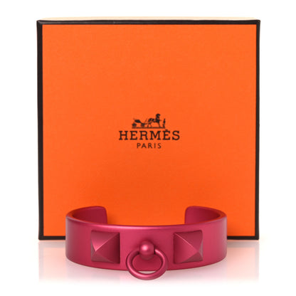 Hermes Aluminium Sunset Medor Bracelet T3 Rose Couture 5 of 5