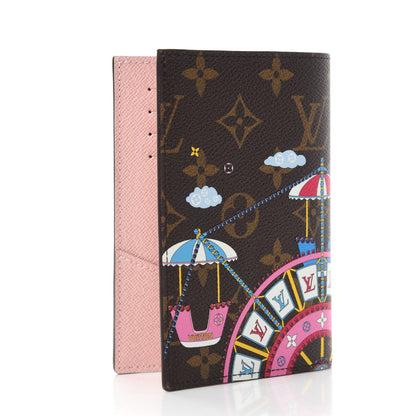 Louis Vuitton Monogram 2020 Christmas Animation Big Wheel Passport Cover Rose Ballerine 3 of 8