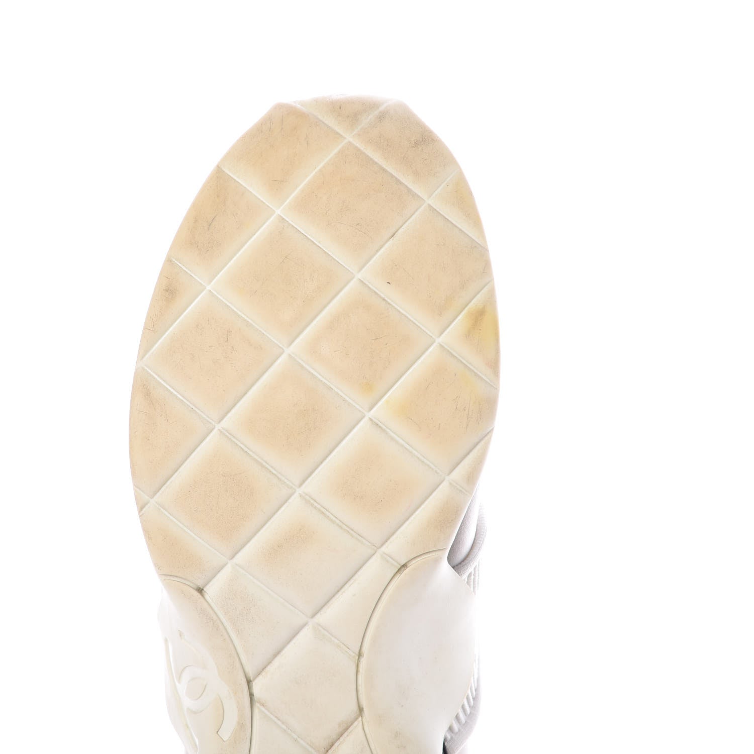 Chanel Stretch Fabric CC Sneakers 38 White 13 of 18