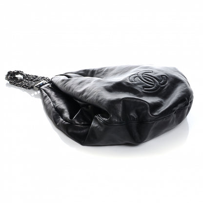 Chanel Lambskin Large Rock and Chain Hobo Black 4 of 8