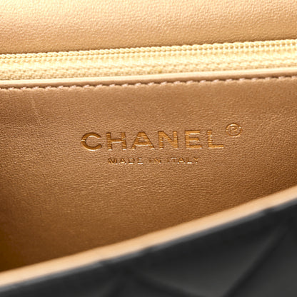 Chanel Goatskin Quilted Small Chic Pearls Flap Black Black 6 of 11