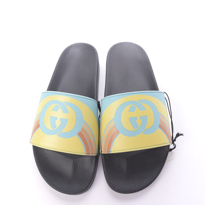 Gucci Rubber GG Rainbow Mens Pursuit Pool Slide Sandals 12 Aquamarine 6 of 10