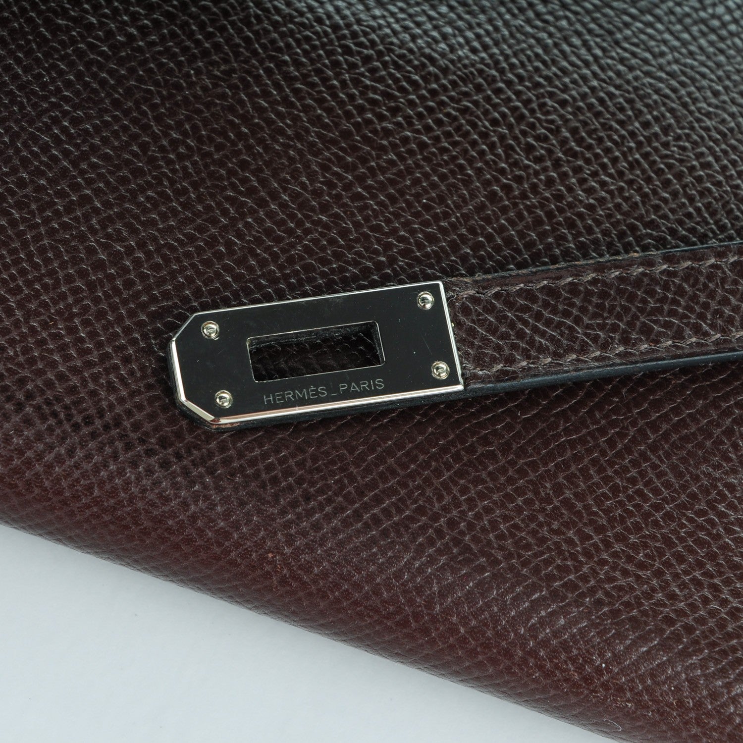 Hermes Epsom Kelly Tri-Fold Wallet Chocolate 8 of 14
