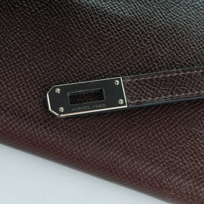Hermes Epsom Kelly Tri-Fold Wallet Chocolate 8 of 14