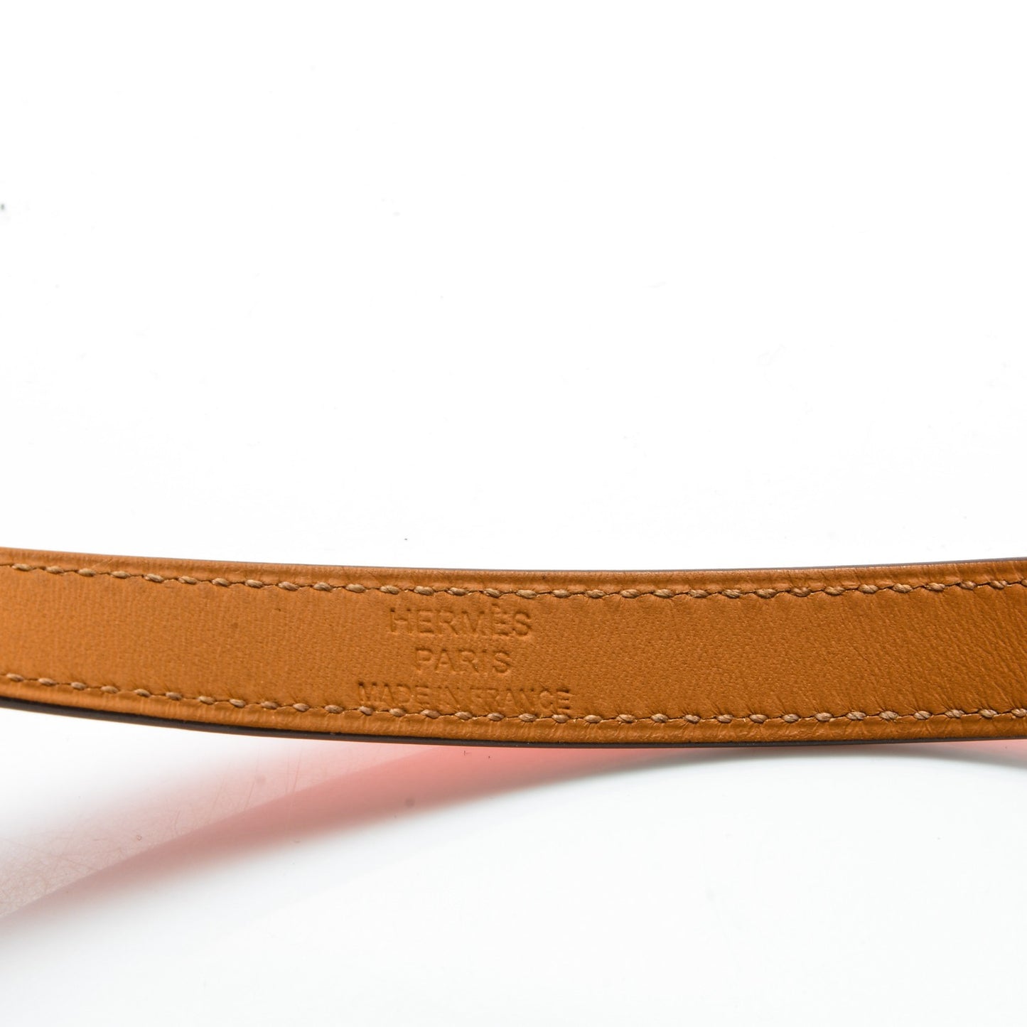 Epsom Kelly Double Tour Bracelet S Orange Poppy
