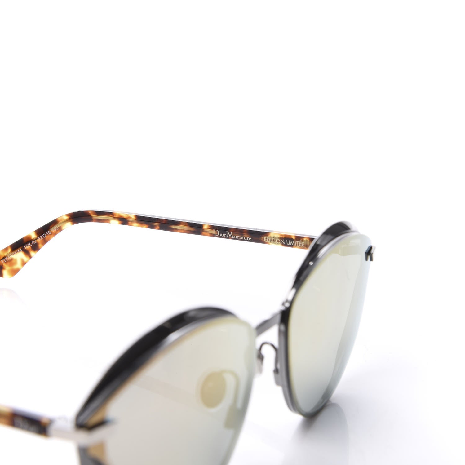 Christian Dior Round Mirrored Murmure Sunglasses Havana 4 of 8