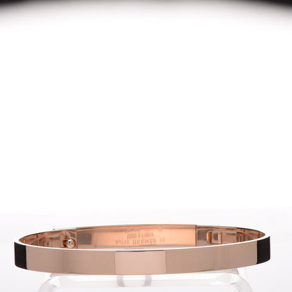 Hermes 18K Rose Gold PM Collier De Chien Bracelet LG 3 of 6
