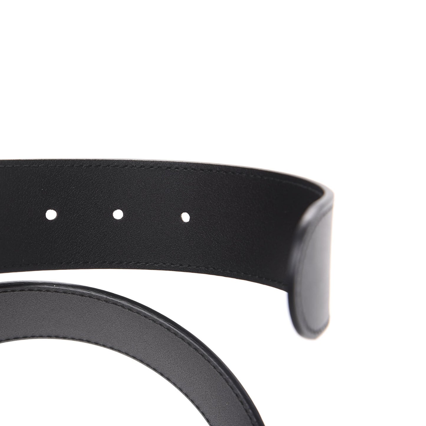 Calfskin Crystal Double G 40mm Belt 90 36 Black Multicolor