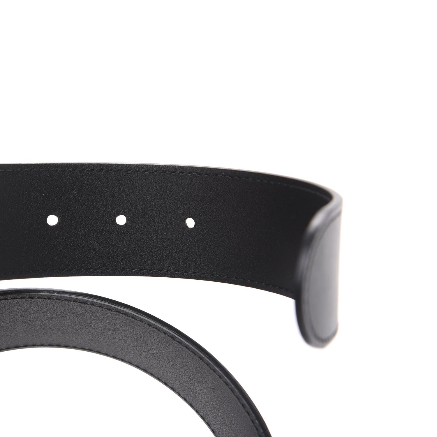 Gucci Calfskin Crystal Double G 40mm Belt 90 36 Black Multicolor 3 of 4