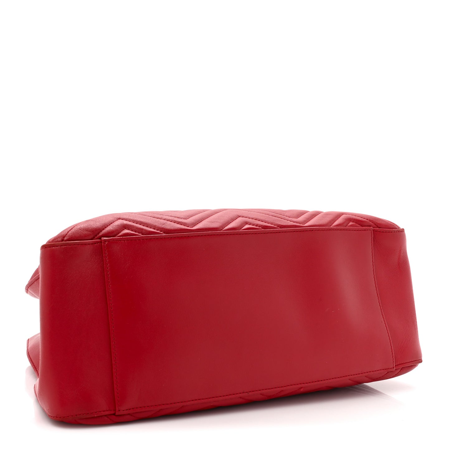 Calfskin Matelasse Medium GG Marmont Shoulder Tote Bag Hibiscus Red