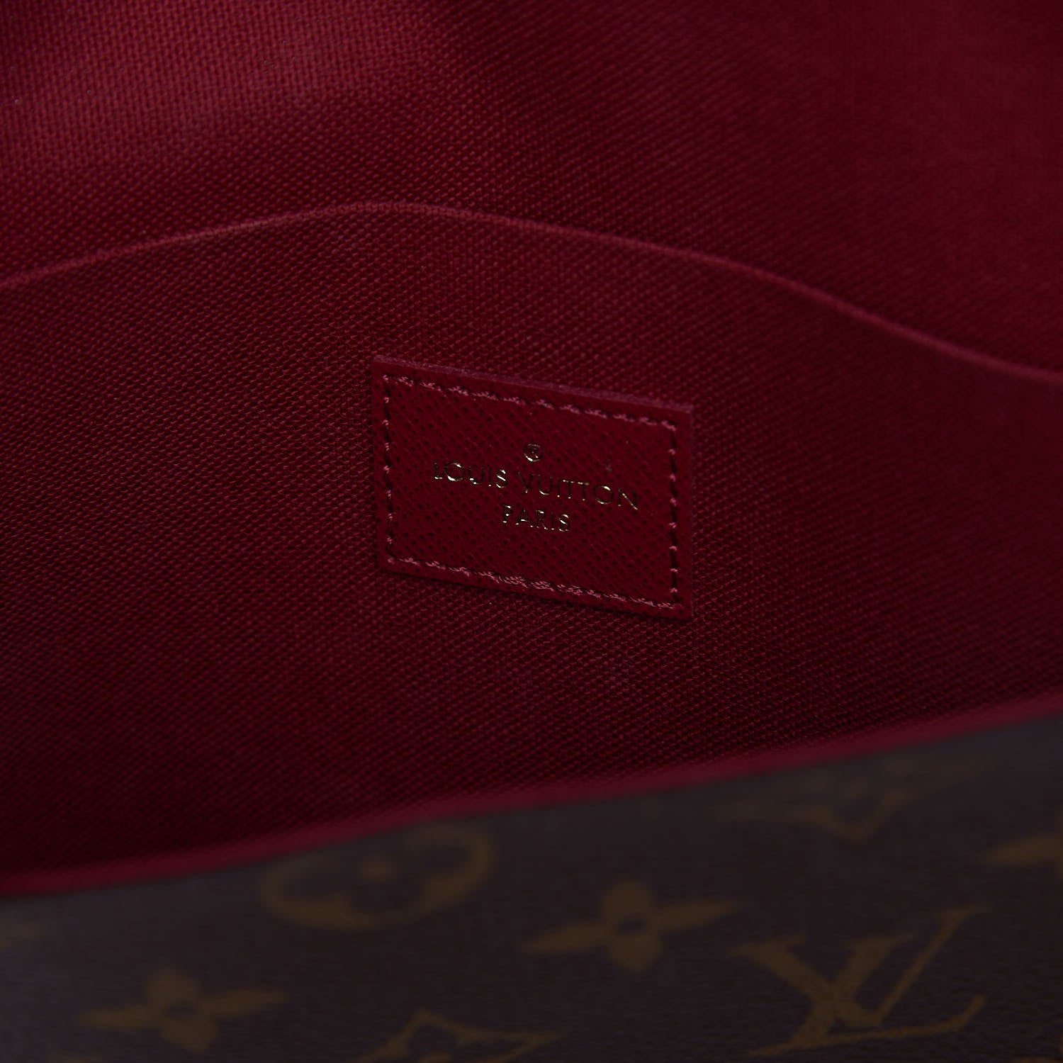 Louis Vuitton Monogram Pochette Felicie Chain Wallet Fuchsia 8 of 9