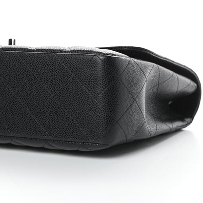 Chanel Caviar Quilted Jumbo Single Flap Black 11 of 11